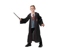Harry Potter Vestaglia Deluxe Bambini Mondo Libro Giorno Vestito + Bacchetta
