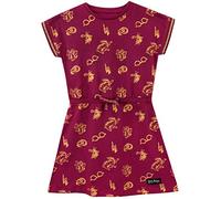 Harry Potter Vestito Bambina | Abito Estivo in Morbido Cotone Vestiti Rosso 10-11 Anni