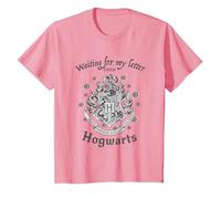 Harry Potter Waiting for My Letter Camiseta Maglietta, Bambini, Rosa, 4 Anni