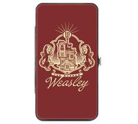 Harry Potter Wallet, Hinged, Harry Potter The Burrow Weasley House Crest Plaid B