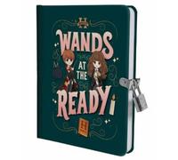 Harry Potter: Wands at the Ready Lock & Key Diary