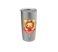 Harry Potter Watercolor Gryffindor Crest Bicchiere termico in acciaio inox doppia parete