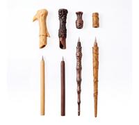 Harry Potter Wizarding World - Set di 4 penne a bacchetta Voldemort, Hermione, Silente