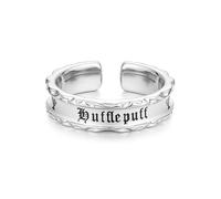 Harry Potter x FANCIME Collaboration - Hufflepuff House Ring - Silver, Sterling Silver Adjustable Ring Jewellery Gift for Women Girls Men