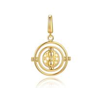 Harry Potter x FANCIME Collaboration - Time-Turner Charm, Sterling Silver Charms Necklace Jewellery Gift for Women Girls