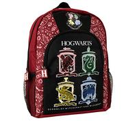 Harry Potter Zainetto | Zaino Scuola per Ragazzi | Zaini Gryffindor Hufflepuff Ravenclaw Slytherin per Bambini | Rosso
