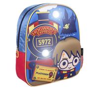 Harry Potter Zaino Con Luci 3D Ufficiale Hogwarts Express Platform 9 & 3/4