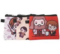Harry Purse, Wizard Portamonete Bambino, Portamonete in Tela, Magic Portamonete con Cerniera Borsa, Borsellino Portamonete, Portamonete per Chiavi, Portafoglio Piccolo, 3 Pezzi