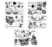 Harry Stylezz - Set di tatuaggi definitivo - oltre 65 tatuaggi - perfetto per concerti, Halloween, cosplay, travestimenti