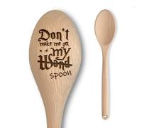 Harry The Wizard Baking Gift - Cucchiaio in legno - Incisione - Regalo per uomini e donne - Articolo non ufficiale per fan (DDon't Make Me Get My Wand)