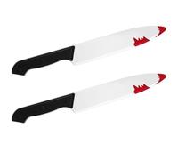 Harrycle 2 Pezzi Coltello Halloween Sangue Coltello Carnevale in Plastica Coltello Giocattolo Coltello Finto Halloween Scream per Costumi Cosplay e Accessori per Feste di Halloween