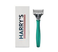 Harry's Razor for Men - Hands Handle e Blade Cartidge - Set di regali da barba per lui - Green Tropical