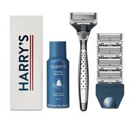 HARRY'S ROAVE KIT for Men - Hands Razor 5 Razor Blade Refills schiuma gel e copertina di lama da viaggio - Craft Edition