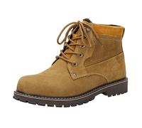 Harssidanzar Stivali da uomo alla moda casual antiscivolo per il freddo KM314EU,Cammello,Dimensione 41