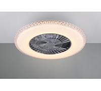 Ventilatori a soffitto led diffusore satinato HARSTAD effetto cristallo R62412106 con telecomando