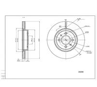 HART 2X DISCHI FRENANTI Ø 280 Ventilati Per KIA Rio III Hatchback Van