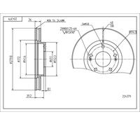 HART 2X DISCHI FRENANTI Ø 280 Ventilati Per KIA Soul AM