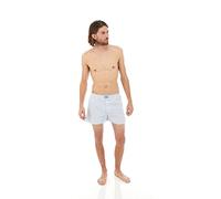Hart Boxer Uomo in Misto Cotone Poli - Confezione da 2 - Design Inglese - Boxer Uomo Classici a Righe Blu - Intimo Uomo Comodo e Tessuto Ampio - Taglia L