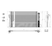HART Condensatore Aria Condizionata Climatizzatore per BMW 5er Touring 525d 520d