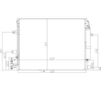 HART Condensatore Aria Condizionata Condensatore per Land Rover Range 4.4 D 4x4