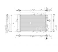 HART Condensatore Climatizzatore Climatizzatore Per Opel Astra H Caravan 1.6 1.8