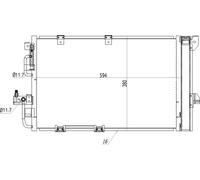 HART Condensatore Climatizzatore Per Opel Zafira A 1.8 16V 2.2 Astra G CC