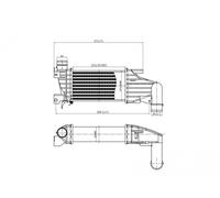 HART Intercooler LLK Radiatore Per Opel Astra H Caravan 1.7 CDTi