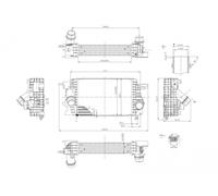 HART Intercooler LLK Radiatore Per Opel Meriva B Monovolume 1.3 CDTi