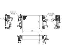 HART Intercooler LLK Radiatore Per Opel Meriva B Monovolume 1.4