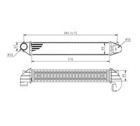 HART Intercooler LLK Radiatore Per VW Sharan 1.9 TDI 1.8 T 20V Ford Galaxy