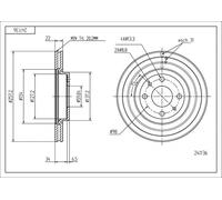 HART PREMIUM TARCZE 2X BREMSSCHEIBEN Ø 257 Ventilato Per Citroën Nemo Kasten