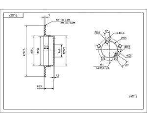 HART PREMIUM TARCZE 2X BREMSSCHEIBEN Ø 278 Per Chrysler Crossfire