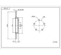 HART PREMIUM TARCZE 2X BREMSSCHEIBEN Ø 280 Per Jaguar X-Type Ford Mondeo