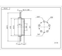 HART PREMIUM TARCZE 2X BREMSSCHEIBEN Ø 288 Per Volvo S60 I S80