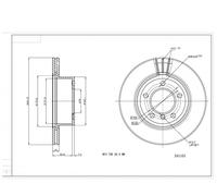 HART PREMIUM TARCZE 2x Dischi Ø 292 Ventilazione Interna per BMW 1er Coupé 3er
