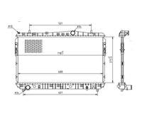 HART Radiatore Acqua Per Chevrolet Nubira Station Wagon Lacetti Daewoo J200 KLAN