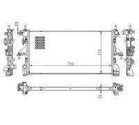HART Radiatore Acqua Per Fiat Ducato Kasten Peugeot Boxer 250 290