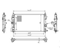 HART Radiatore Acqua Per Opel Astra J Caravan Zafira Tourer C Chevrolet