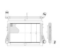 HART Scambiatore Di Calore LLK Per VW Golf VI 2.0 GTI EOS Audi A3