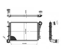 HART Scambiatore Di Calore LLK Per VW Touran 2.0 TDI 1.9 Passat Variant Audi A3
