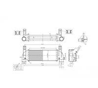 HART Scambiatore Di Calore LLK Radiatore Per Ford Transit Connect 1.8 Di Tourneo