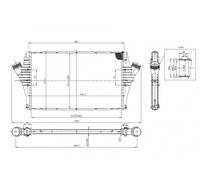 HART Scambiatore Di Calore LLK Radiatore Per Saab 9-3 Kombi 1.9 TiD