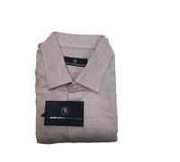 Hart Schaffner Marx, Camicia A Maniche Lunghe Da Uomo, Bianco Viola Geometria, L