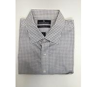 Hart Schaffner Marx Classico Fit Aperto Camicia Collo, Burgundy Multi, 17-34