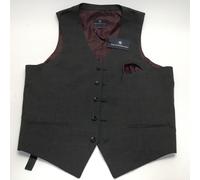 Hart Schaffner Marx Uomo Poliestere Misto Gilet, Carbone Colore, Taglia Large