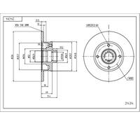 HART TARCZE III 2X BREMSSCHEIBEN Ø 226 Voll Per VW Polo Classic Golf