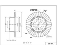 HART TARCZE III 2X BREMSSCHEIBEN Ø 284 Ventilato Per BMW 1ER E87