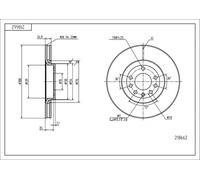 HART TARCZE III 2X BREMSSCHEIBEN Ø 308 Ventilato Per Saab 9-3 Cabriolet Opel