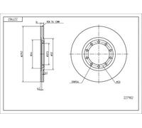 HART TARCZE III 2X DISCHI FRENANTI Ø 280 Per Ford Transit Bus FD_ _ FB_
