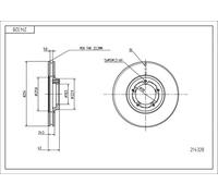 Hart Tarcze III 2x Dischi Freno Ø 254 Ventilazione Interna per Ford Transit Bus